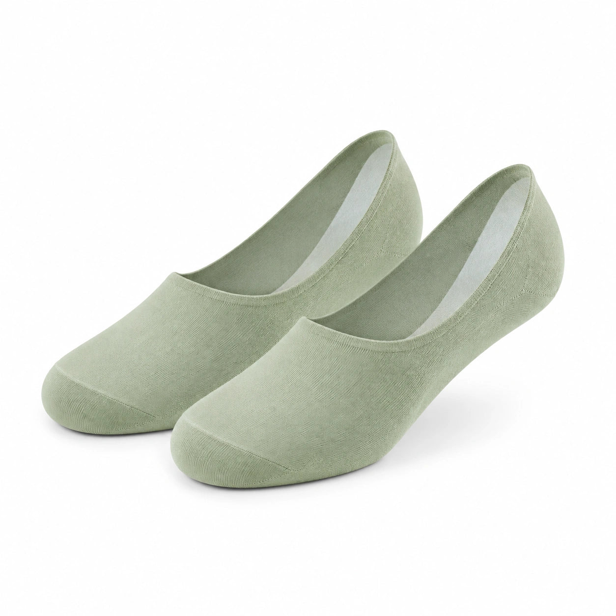 Füßlinge Größe 35-38 Textil Salbeigrün - niedrig geschnitten für Ballerinas