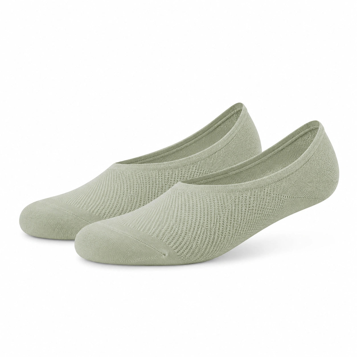 Ballerinasocken 35-38 aus Stricktextil Hellgrün atmungsaktiv