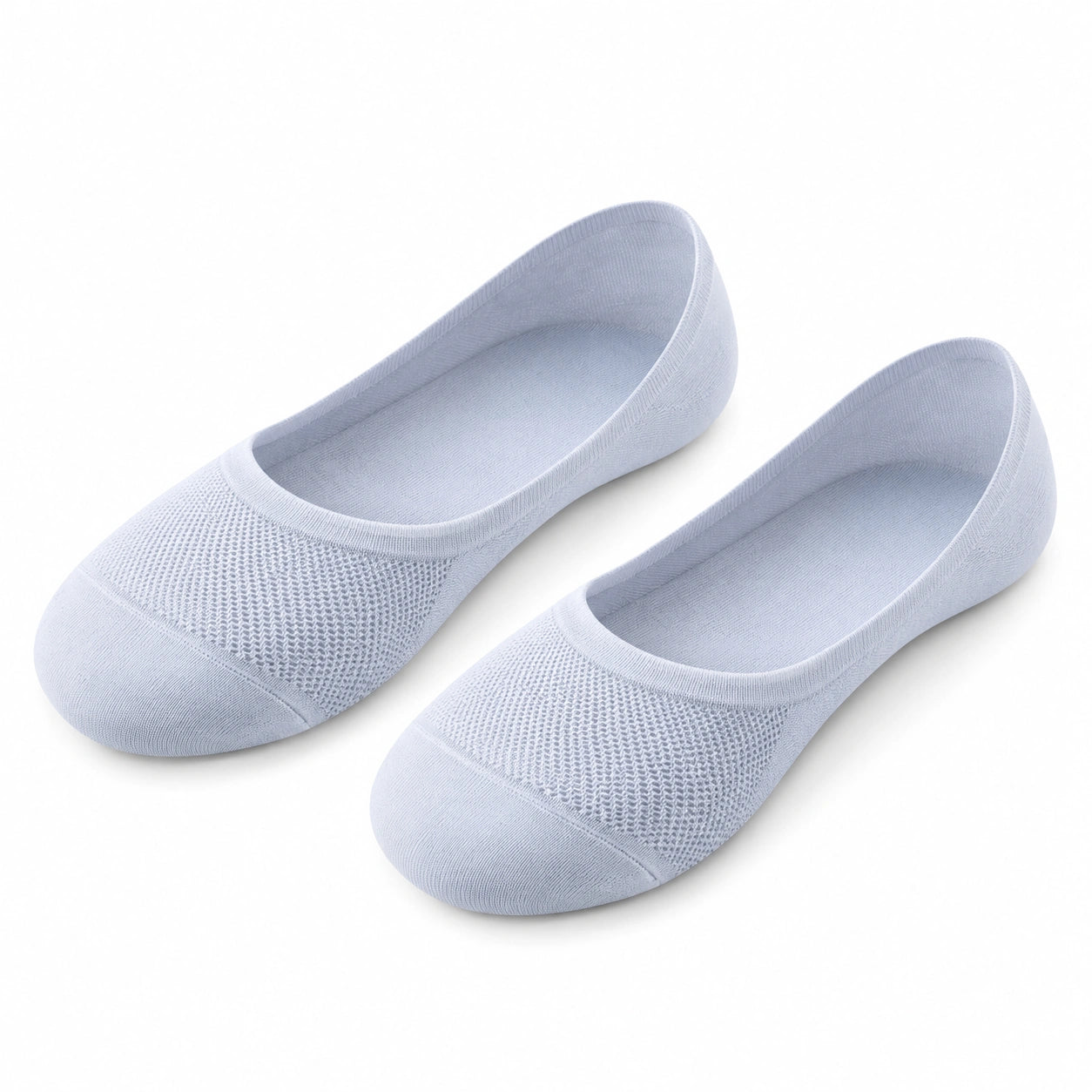 Unisex Füßlinge Größe 39-42 aus Textil in Hellblau - atmungsaktive Sneaker Socken