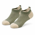 Sneakersocken 39-42 aus Textilstrick in Olivgrün Beige - atmungsaktiv